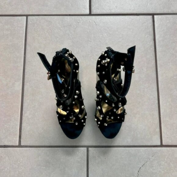 Studded Platform Heels - Picture 1 of 2